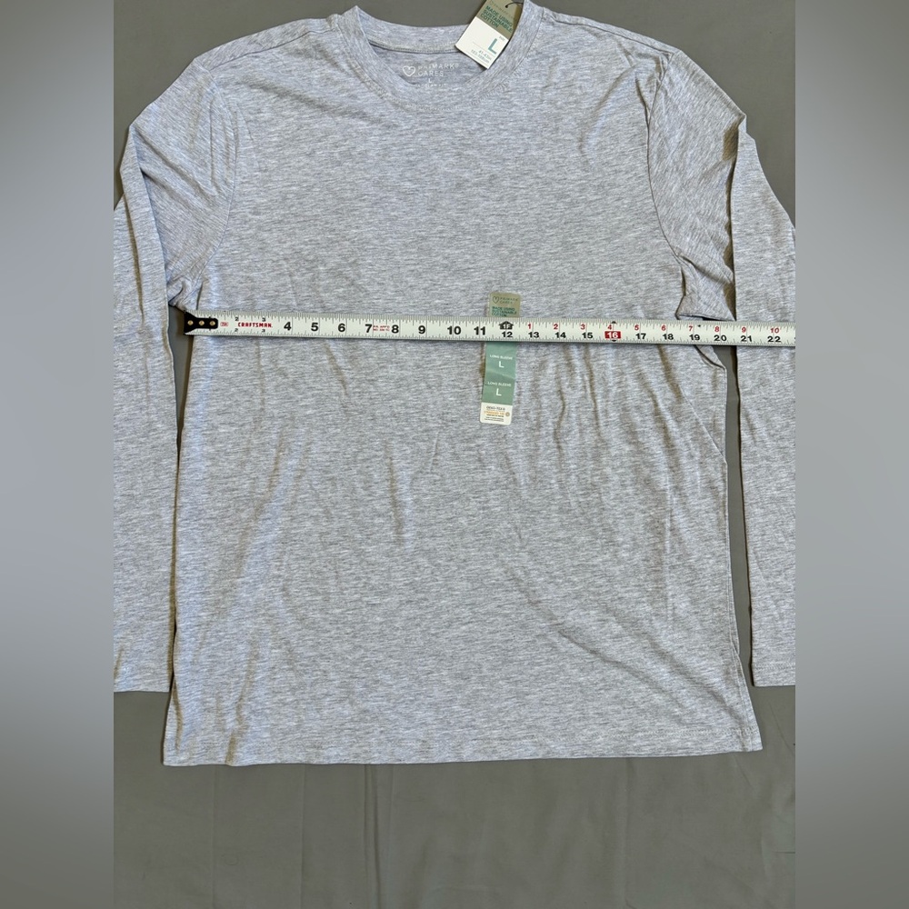 Primark Men's Long Sleeve Shirt Trio - Black, Navy, Light Gray - Picture 4 of 9